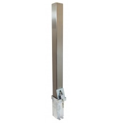 Heavy duty stainless steel removable parking & security post – lockable bollard (100P)