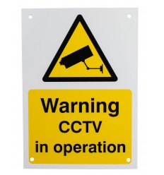 English A5 External CCTV Warning Sign