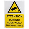 French A4 External CCTV Warning Sign