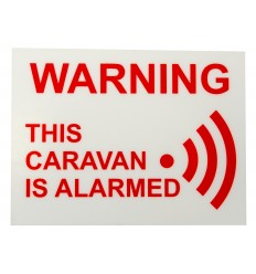 This Caravan is Alarmed Window Sticker