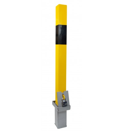 Removable Yellow Steel Security Bollard