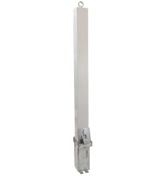 H/D white 100P-K removable parking & security post with top mounted eyelet  (001-4550 K/D, 001-4540 K/A)