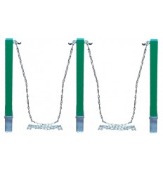 H/D green 100P removable security post chain kit