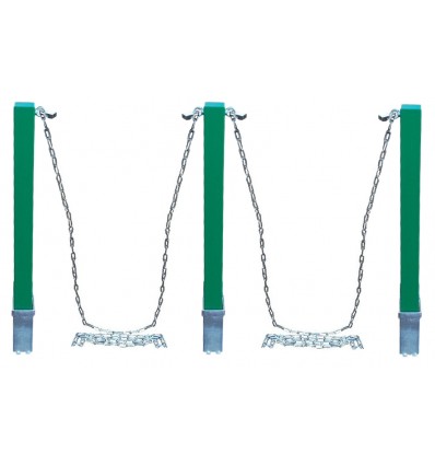 H/D Green 100P Removable Security Post Chain Kit