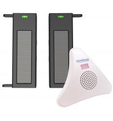 Solar infrared beam sensors (1B-60) – wireless driveway alert with plug-in chime receiver TR 600m (DA600+)