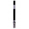 Black 100P Removable Security Post with Reflective Sticker (rear view).