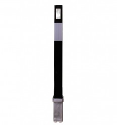 H/D black 100P removable security post with white reflective stickers (001-0475 K/D, 001-0485 K/A)