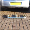 Galvanised Fold Down Hoop Barrier & Integral Lock (laying in the down position).