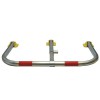 Galvanised Fold Down Hoop Barrier & Integral Lock