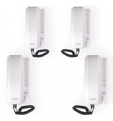 Wireless long range multi room intercom (800m) – 4 call stations powered and/or standalone