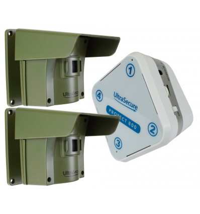 Protect-800 Long Range Wireless Driveway Alert Twin PIR Kit with Pencil Beam Lens