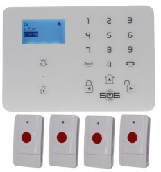 KP9 4G GSM wireless 100 metre staff panic alarm kit A