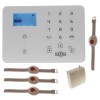 KP9 GSM Wireless Panic Alarm Kit D with Wristband Panic Buttons