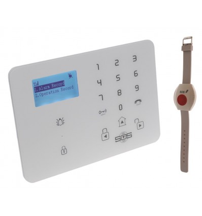 KP9 GSM Wireless Panic Alarm with Wristband Panic Buttons