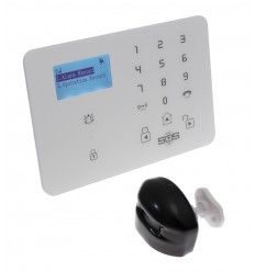 KP9 4G GSM alarm with outdoor wireless curtain PIR