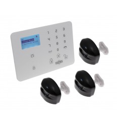 KP9 4G alarm with 3 x outdoor wireless curtain PIR's