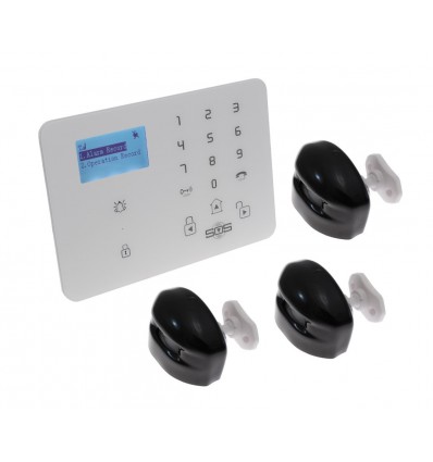 KP9 GSM Alarm with 3 x Outdoor Curtain PIR's
