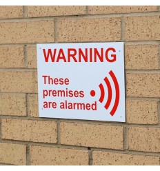 A4 External Alarm Warning Sign