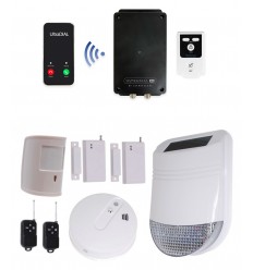 Wireless Solar Siren HY with Battery UltraDIAL 4G Dialler
