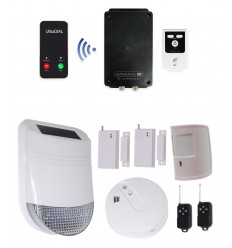 HY Solar Wireless Siren 4G Alarm Kit 6 with Battery 4G Dialler