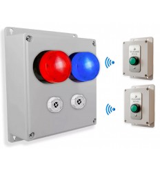 2 channel 800 metre wireless commercial doorbell with sirens & strobes