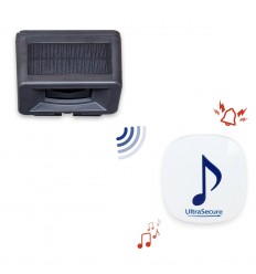 Solar DA600+ wireless alert with 1 x unique vertical PIR & 1 x plug in receiver