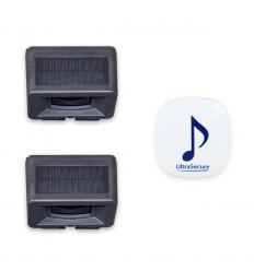 Solar DA600+ wireless alert with 2 x unique vertical PIRs & 1 x plug in receiver