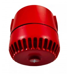 Professional wired external siren - red / outdoor resistant (IP65) / adjustable volume and tone