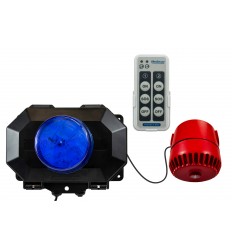 2 level staff protection wireless alarm kit E with an adjustable siren