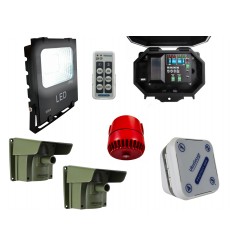 Floodlight & Adjustable Siren Driveway Alarm 