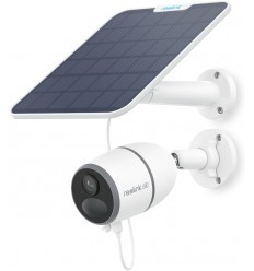 4G battery camera & white solar panel - 4K (8MP) / smart detection / black & white night vision / IP65 / 128GB (Reolink Go G340)