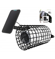 4G battery camera & black solar panel & security cage - 4K (8MP) / smart detection / night vision / IP65 / 128GB (Reolink Go)