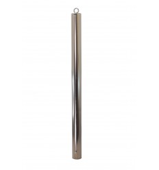 Slight second stainless steel 76 mm diameter fixed cement in bollard with top mounted eyelet
