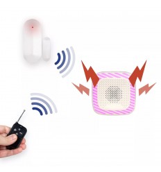 Wireless flat alarm – 1 door/window sensor with 1 internal siren & 1 remote (HY)