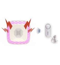 Wireless water alarm with plug-in siren – ideal for homes & small businesses (HY)