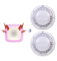 HY wireless smoke & heat alarm with 2 x smoke sensors