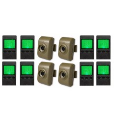 Heyo-Alert 8 x portable wireless receiver pagers & 4 x outdoor PIR's - kit 35