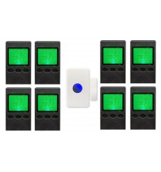 Heyo-Alert wireless panic alert with 8 x portable receiver pagers - kit 19