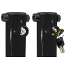 610 Black Fold Down Parking Post (001-4770 K/D, 001-4760 KA)