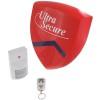Battery Powered Wireless Smart Alarm Siren & Flashing Strobe & PIR System.