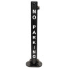 610 Black Fold Down Parking Post, No Parking (001-** K/D, 001-** KA)