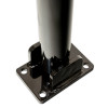 810 Black Fold Down Parking Post with 2 Reflective Yellow Bands (001-** K/D, 001-** K/A).
