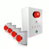 Wireless Alert System 300m - 4 Emergency Stop Buttons / Siren / Flash / LEDs / Stop Button (DA600+)
