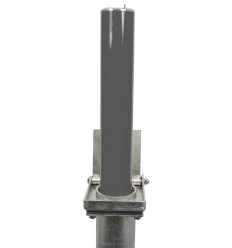 Heavy duty grey retractable telescopic security bollard – parking & driveway post (RB-200G)