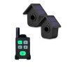 600m Wireless Pager Alarm Kit – 1 Battery PIR Sensor, 4 Channel Pager - 10 Melodies, Vibration and LED indicators (DA600+)