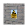 Italian A5 External CCTV Warning Sign