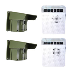 Protect 800 driveway alert system - 2 x PIR's with new multiple lens caps