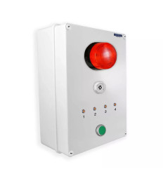 Additional control box for wireless alert system 900m - / siren / strobe / 4 LEDs / stop button (DA600+)