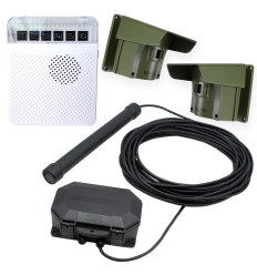Wireless vehicle detecting alarm system (800m) – magnetic probe & 2 PIRs with white internal receiver (Protect 800)