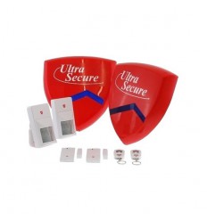 Delux Battery Smart Alarm Siren & Flashing Strobe Alarm System